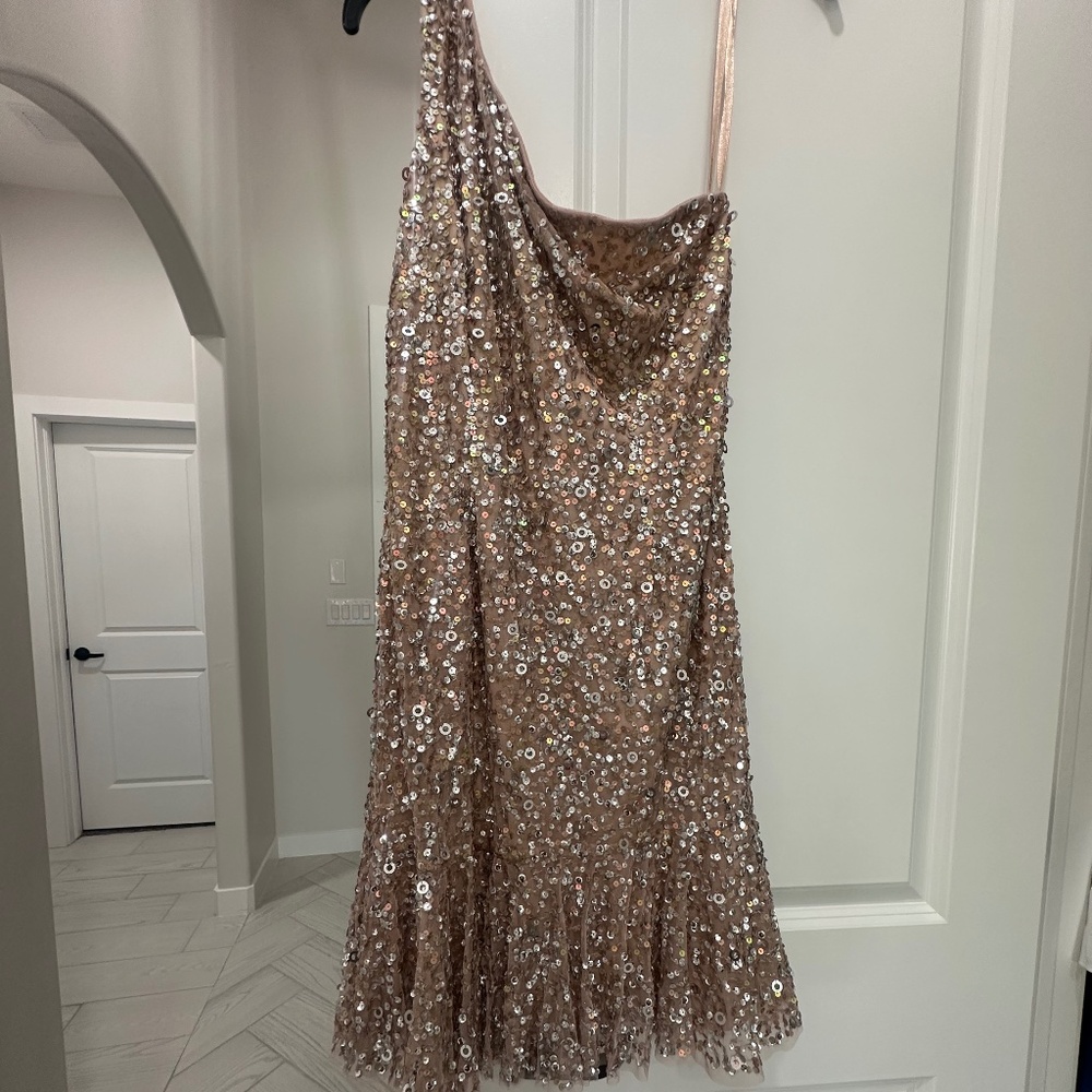 Adriana Papell BEADED SHORT DRESS